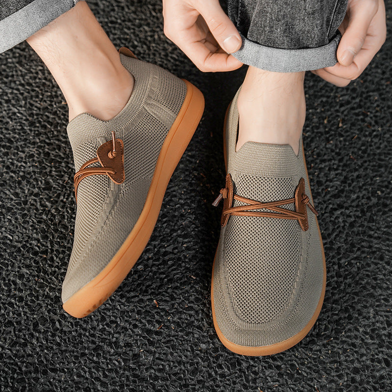 Breathable Mesh Surface Flying Woven Sports Casual Shoes Trendy Running Shoes (Available)