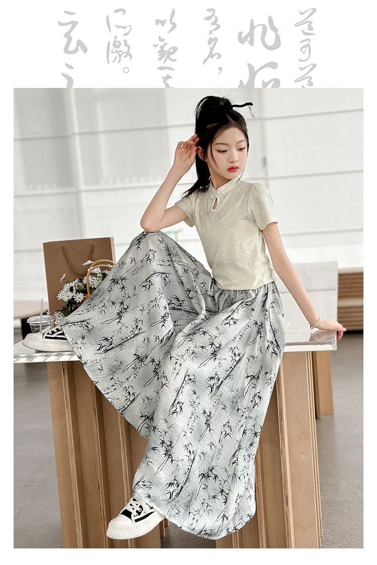 new style girl's suit summer clothes