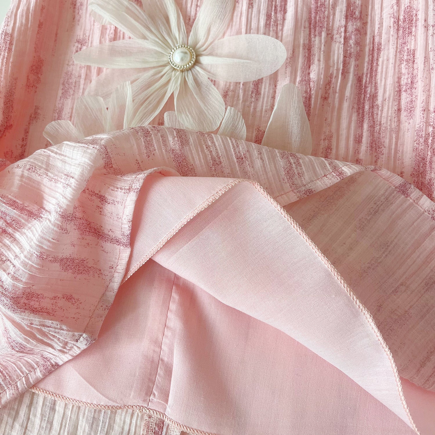 2025 Summer New Korean Girls Cute Three-Dimensional Flower Sleeveless Dress Girls Casual Daily Dress