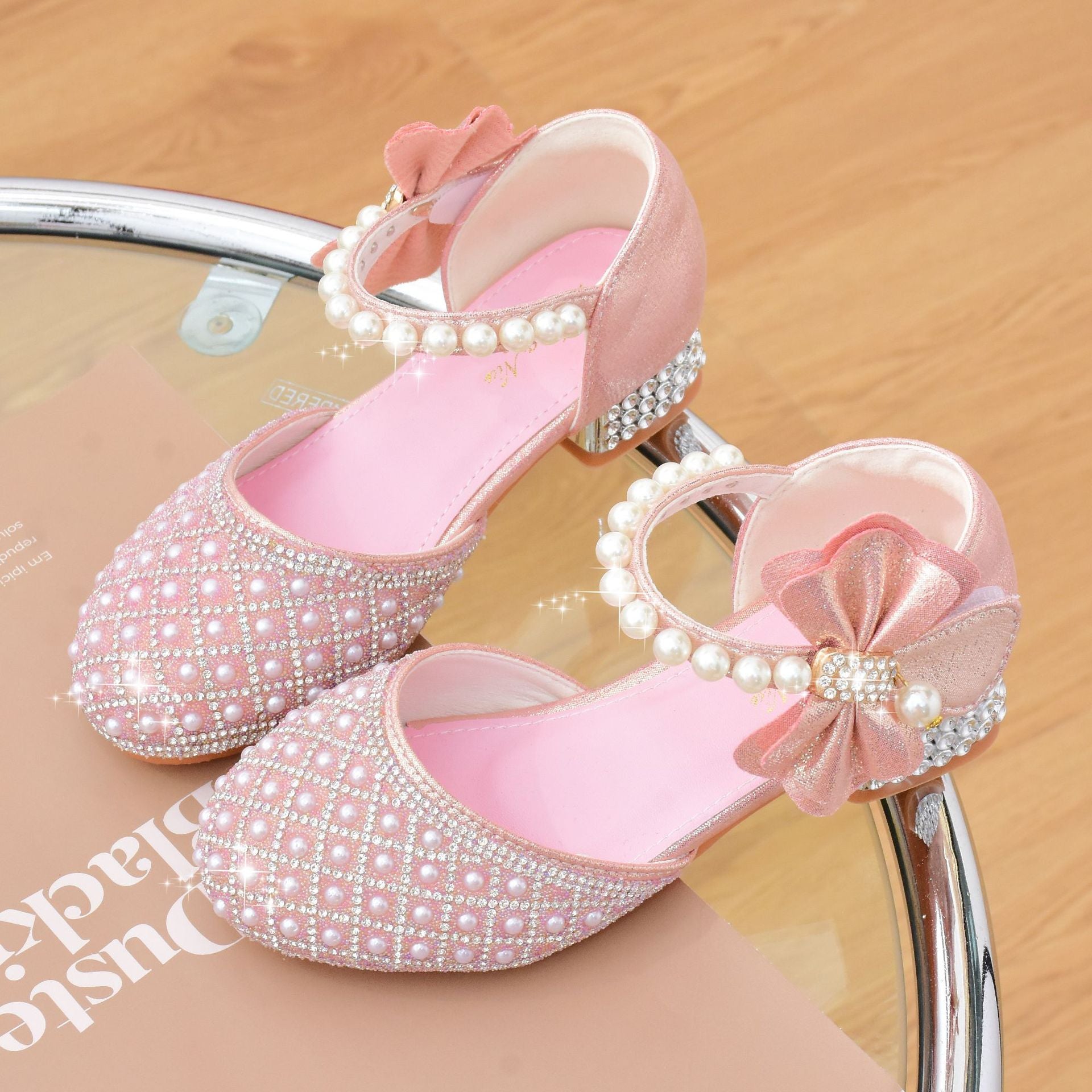 Girls' Princess High Heels Piano Catwalk Show Sandals