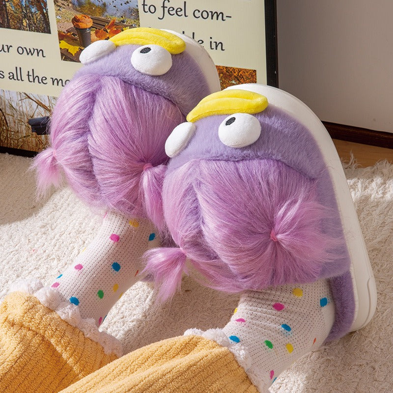 Carto0n cotton slippers for women