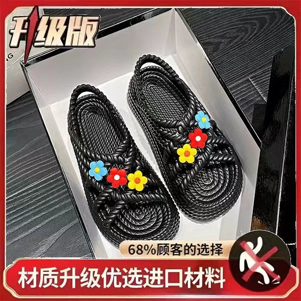 Super Soft And Cute Flower All-matching And Lightweight Non-slip Sandals