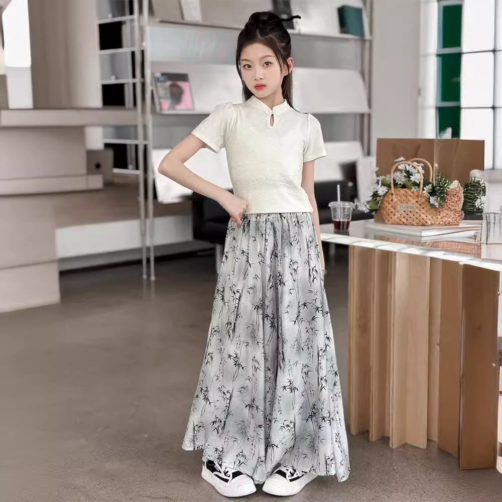 new style girl's suit summer clothes