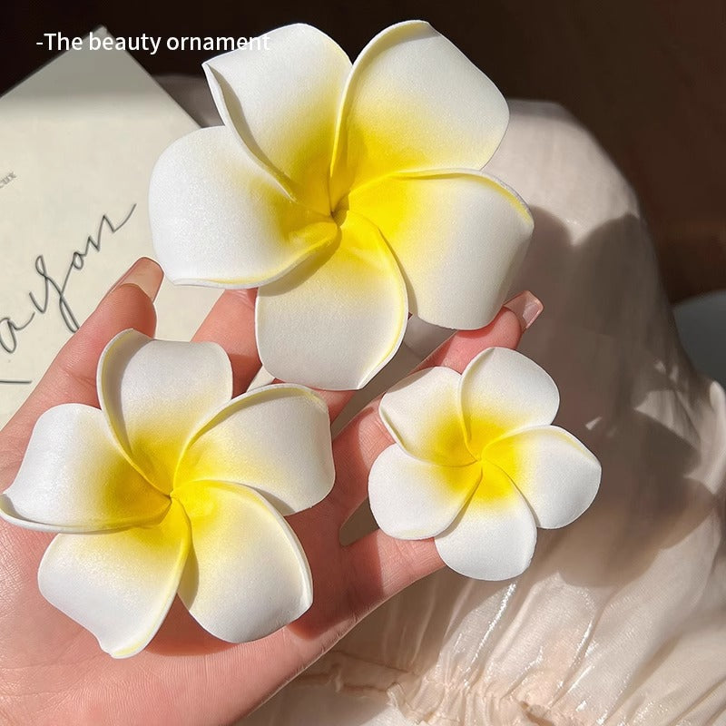 Dai costume seaside vacation plumeria hairpin travel photo headdress flower side clip small fairy hairpin