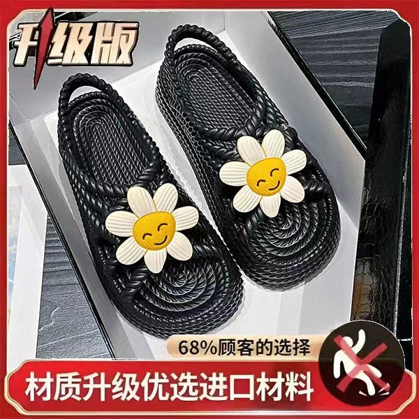 Super Soft And Cute Flower All-matching And Lightweight Non-slip Sandals