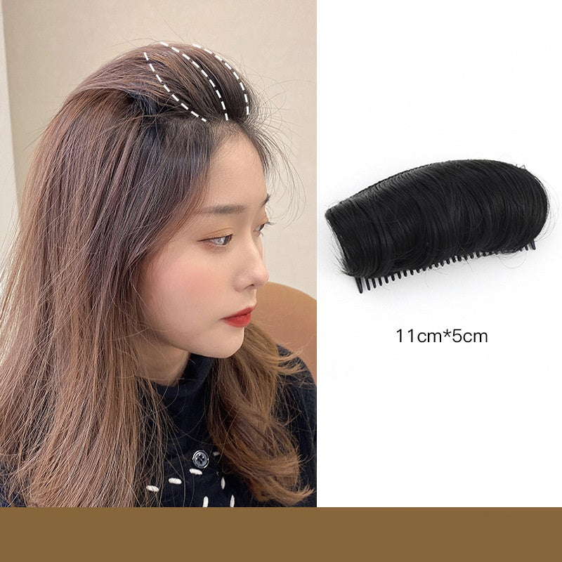 Wig piece for women, fluffy hair root, simulated hair pad, invisible hair top heightening and curling tool, hair pad artifact (Available)