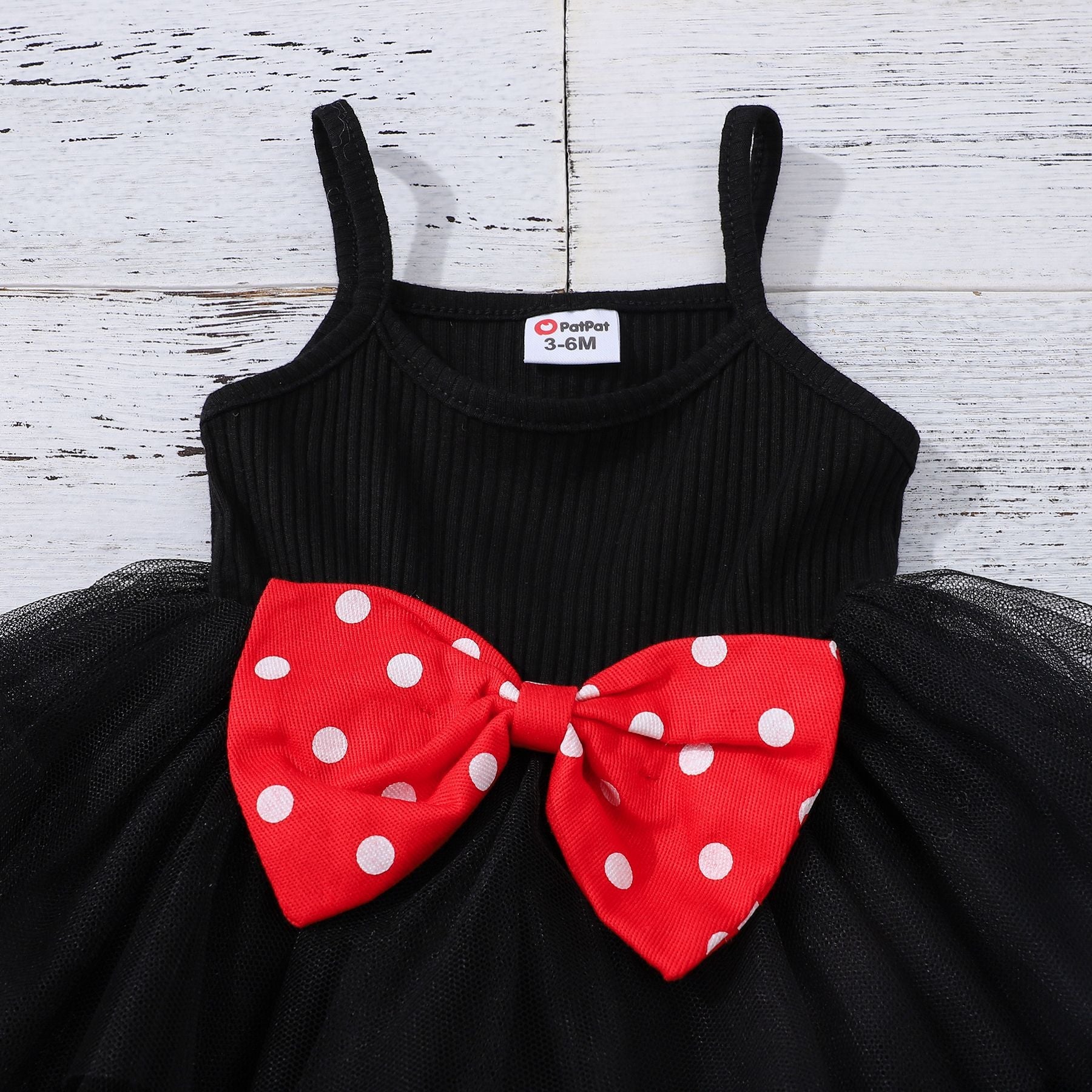 girls skirt suit baby and toddler sling mesh bow dress + polka dot lapel Tops