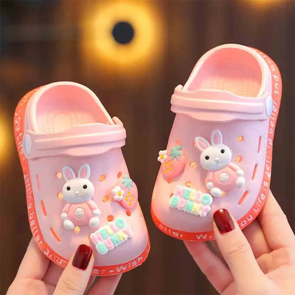 Cartoon Beach Children's Sandals Boys and Girls Summer Non Slip Soft Soled Indoor Shoes Kids Household Sandals Baby Slippers
