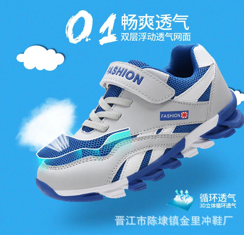 Boys' Fashion Trend Low Top Thick Sole Casual Sports Shoes 2025 Autumn New Style Childrens' Comfortable Platform Chunky sneakers