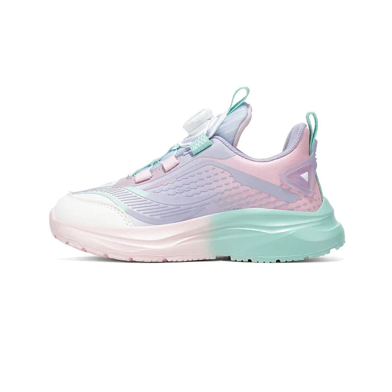 Kids Sport Sneakers Boys Girls Tennis Shoes Platform  Anti Slip Trainers with Rotary Buckle Design for Children Outdoor Wear
