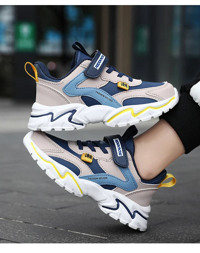 Fashion Children Sneakers Boys Shoes Leather Pu Kids Shoes School Casual 6 To 12 Years Sports Tennis Sneakers for Girls