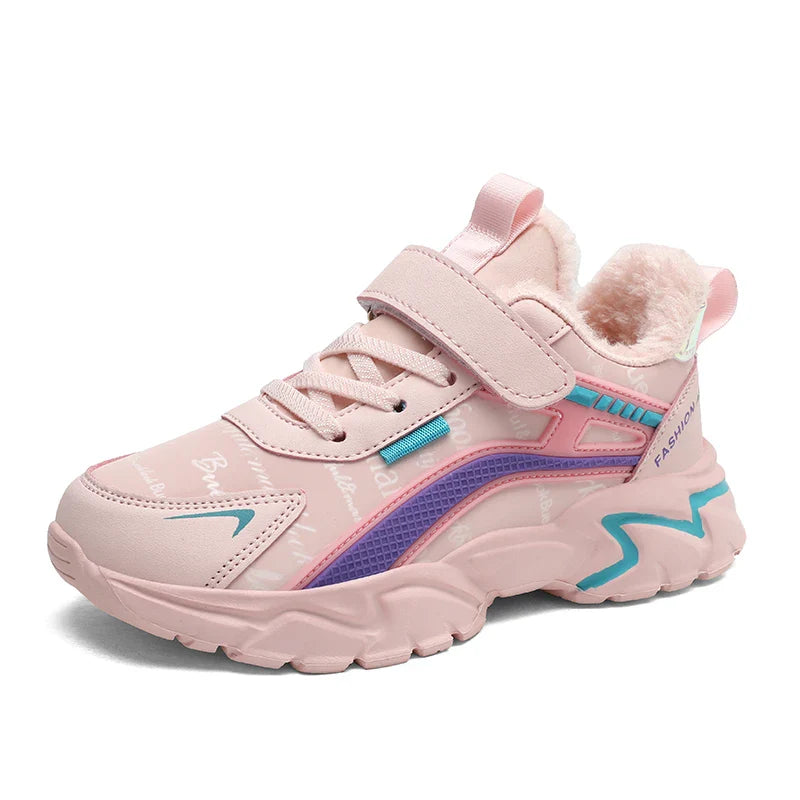 Girls Sneakers Fashion Non-Slip Casual Flat Running Shoes Breathable Lightweight Outdoor Tennis Shoes for Kids
