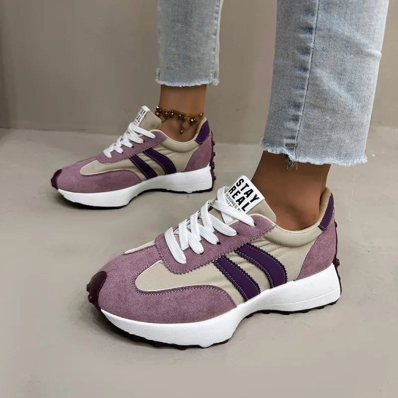 Women Sneakers 2025 New Spring Autumn Brand Vulcanize Shoes Casual Footwear Light Flat Breathable Shoes Женская Обувь