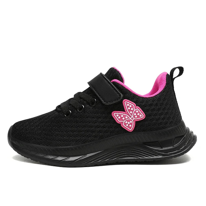 Girls' Breathable Mesh Sneakers with Bowknot Anti - Slip Casual Running Shoes for Kids Summer Sale Children's Sports Shoes