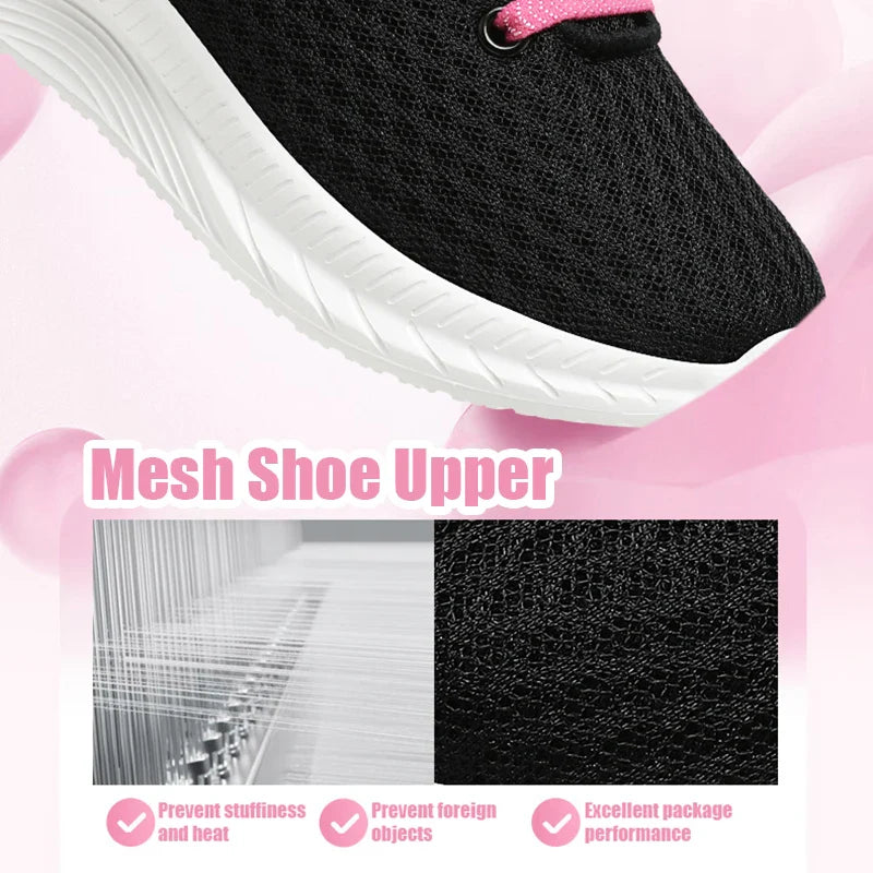 Girls Sports Running Shoes with Velcro Breathable Mesh Casual Sneakers Toddler Girl Lightweight Walking Shoes Non-Slip Sole