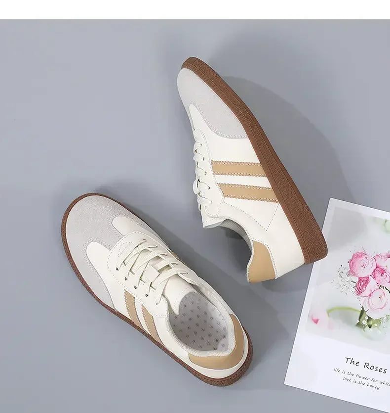 Women Sneakers Fashion Shoes Spring Trend Casual Flats Sneakers Female New Fashion Comfort White Vulcanized Platform Shoes 2024