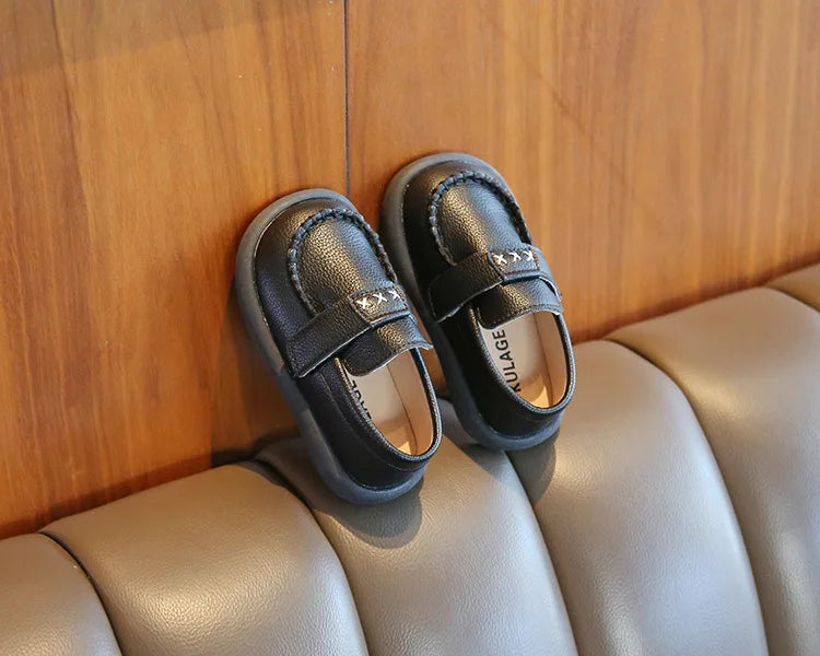 Little Boys Casual Loafers for  Fashion 2025 Spring Autumn Toddlers Kids Leather Shoes Slip-on Shoes Soft Flats New boys shoes