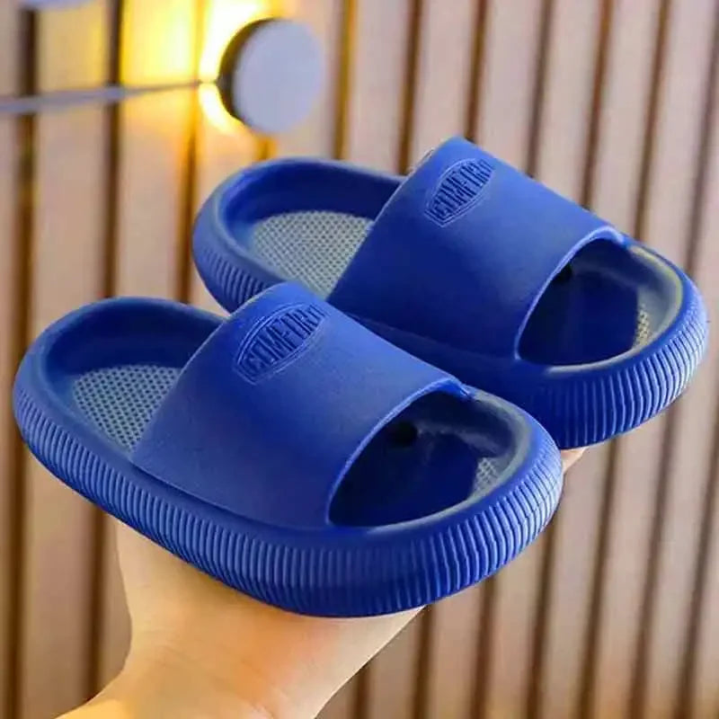 Summer Children's Indoor Slippers for Boys and Girls Bathroom Soft-Soled Thickened Anti-Slip Baby Slippers and Cool Sandals