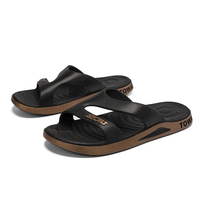 Men's Summer Fashion Slippers for Home ,Soft Soles, PVC Durable Material, Outdoor Sports and Leisure Beach Shoes