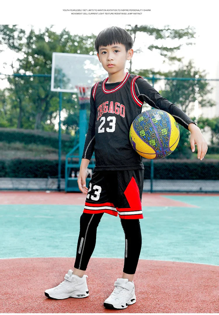 2024 Kids Basketball Shoes Boys Student Sports Shoes School Daily Outdoor Running Sneakers High Top Children Basketball Sneakers