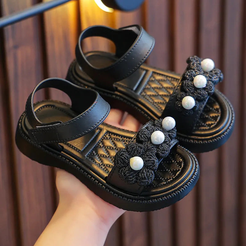 Outdoor Summer Versatile Girls Sandals Children Princess Shoes Casual School Kids Shoes Beach Sandals Children Students Kids