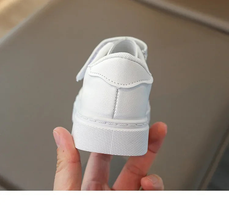 Boys White Shoes for Children Girls Unisex Kids Skate Sneakers Casual Fashion Classic for School Rubber Anti-skid Breathable New