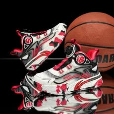 Boys Basketball Shoes Training Running Sports Sneakers Spring Autumn New Style Middle Large Children Boy Knob Movement Footwear