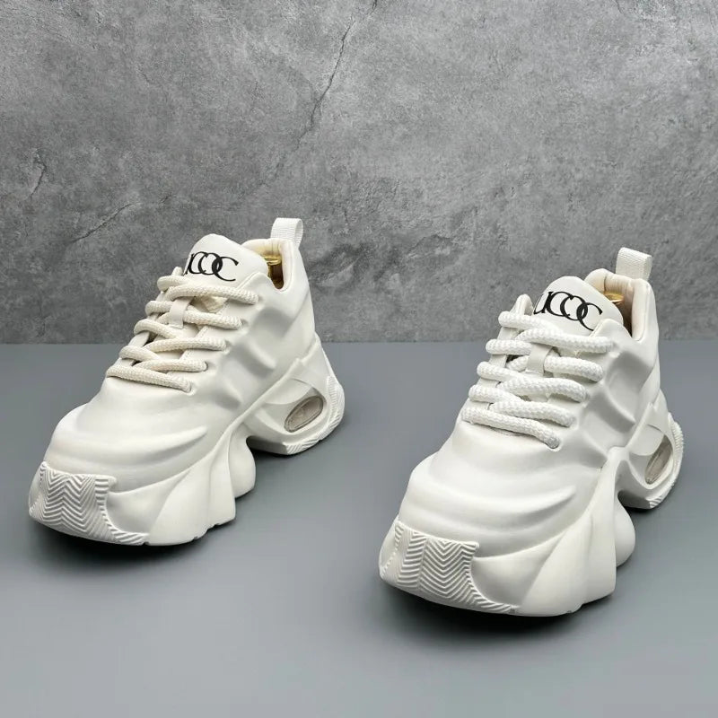 Men Shoes Designer Luxury Casual Sneakers Breathable Platform Shoes for Men Fashion Height Increasing Comfortable Non-slip Shoes (Available)