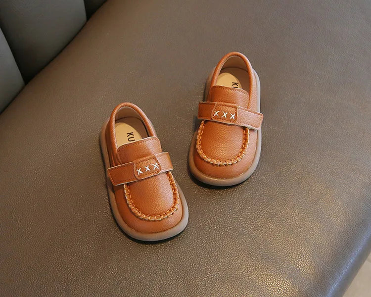 Little Boys Casual Loafers for  Fashion 2025 Spring Autumn Toddlers Kids Leather Shoes Slip-on Shoes Soft Flats New boys shoes