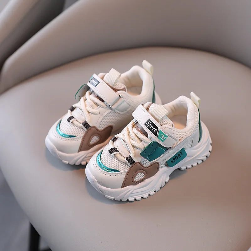 Kids Sport Shoes Fashion Mesh Breathable Boys Sneakers Spring Autumn Children Girls Outdoor Running Shoes