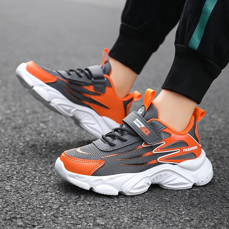 Children's Sports Shoes Summer Classic Outdoor Mesh Breathable Anti Slip Lightweight Running Shoes for Boys and Girls