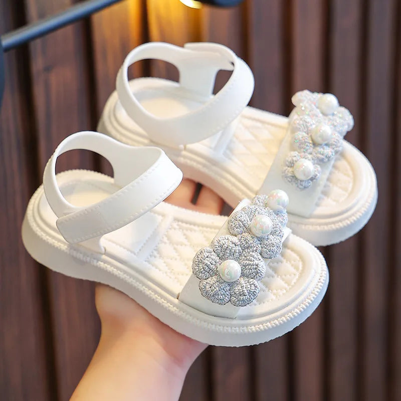 Kids From 2-9 Years Princess Shoes Summer Girls Sandals Casual School Kids Shoe Outdoor Beach Sandal Children's Student sneaker
