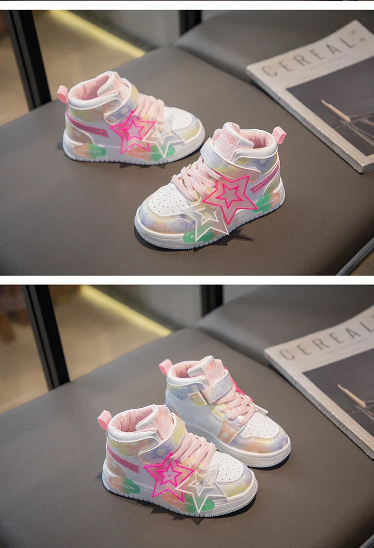 Spring Kids Shoes Fashion Classic Non-slip Children Sneakers 2024 Autumn New Walking Shoes for Girls Casual Outdoor