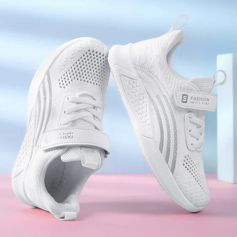 Girls Running Shoes Child White Mesh Sneakers Student Kids Summer Female Fashion Children Autumn Colorful Sport Shoes Light