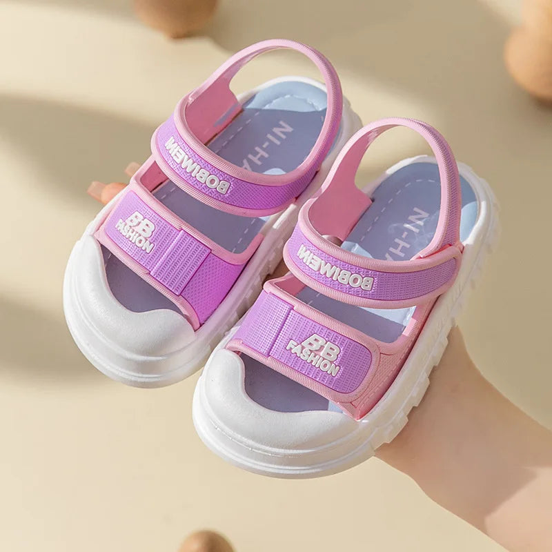 New Children's Sandals for Summer Girls and Boys in the Bathroom, Soft Bottom Cartoon Baby sandals for Home Use3483