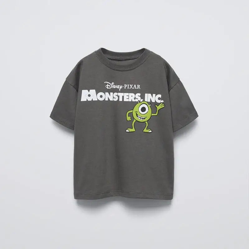 2025 New Summer Clothes Boys T-shirt Cartoon Fashion Kids Short Sleeve Tees Tops Trendy Design Children's Wear Crewneck T Shirts