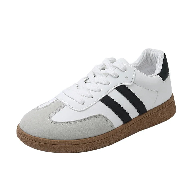 Women Tennis Sneakers Flats Ladies Fashion Mixed Colors Lace-up Vulcanized Shoes Spring Autumn Woman Outdoor Trainers Footwear