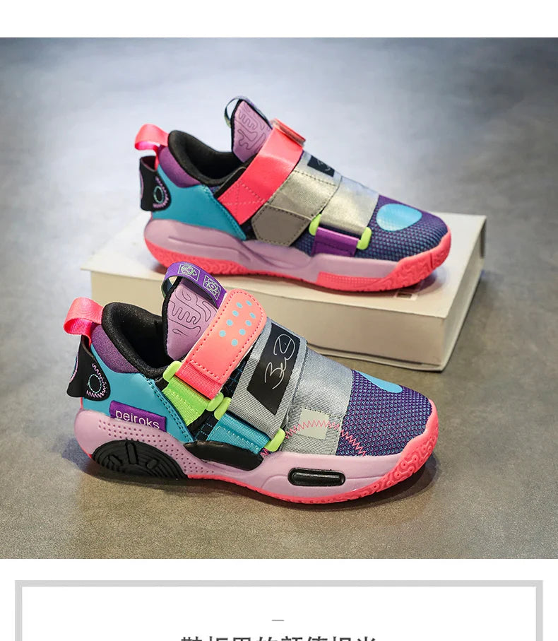 2026 New Children's Basketball Shoes For Boys Girls Non-slip Kids Sport Shoes Lightweight Outdoor Sneakers Trainers Footwear