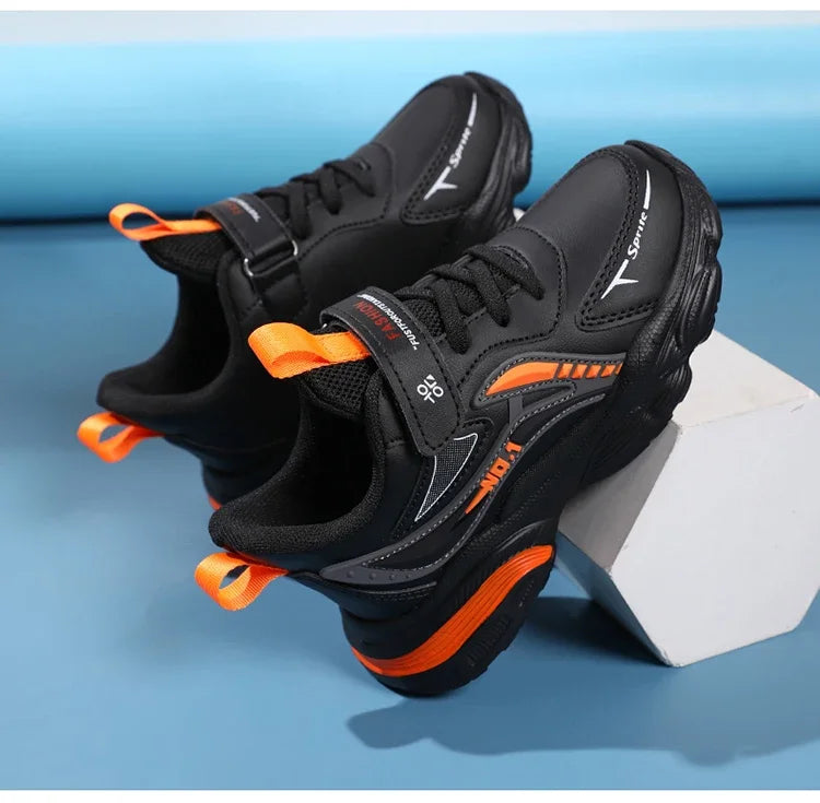 Boys' Kids Fashion Sneakers Lightweight Sports Running Shoes for Children Non-Slip Comfortable Outdoor Athletic Tennis Shoes