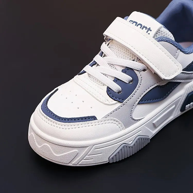 Tenis Sneakers Kids Spring/Autumn New Boys Girls Sports Shoes Casual Board Shoes Leather Soft Soled Children Small White Shoes