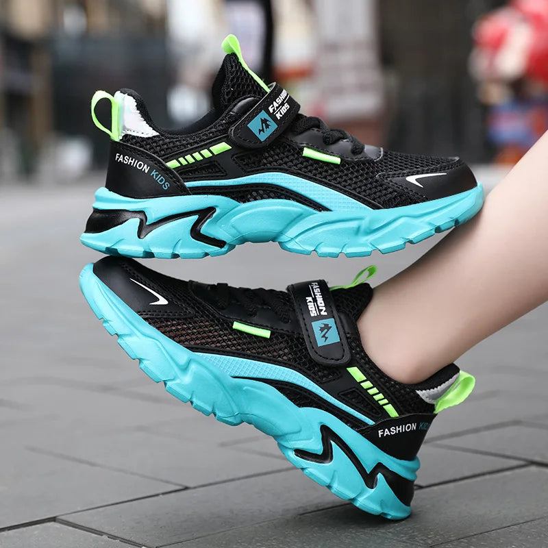 Girls Sneakers Fashion Non-Slip Casual Flat Running Shoes Breathable Lightweight Outdoor Tennis Shoes for Kids