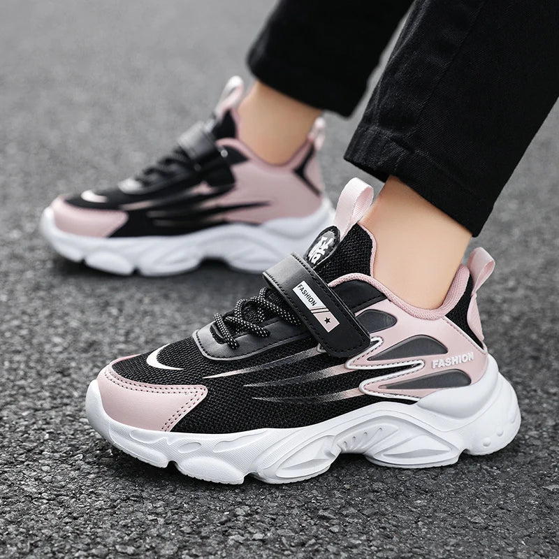 Children's Sports Shoes Summer Classic Outdoor Mesh Breathable Anti Slip Lightweight Running Shoes for Boys and Girls