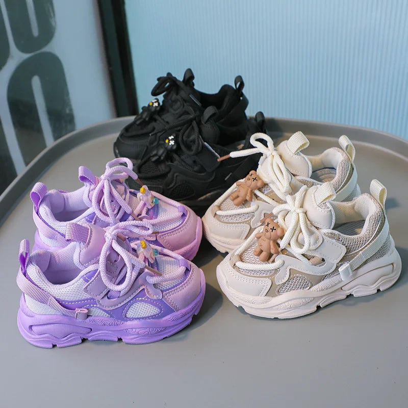 Child Sneaker Autumn New Girl's Sneakers Hollowed Out Single Mesh Boys' Casual Shoe Comfort Casual Shoes for Child Zapatos Niña