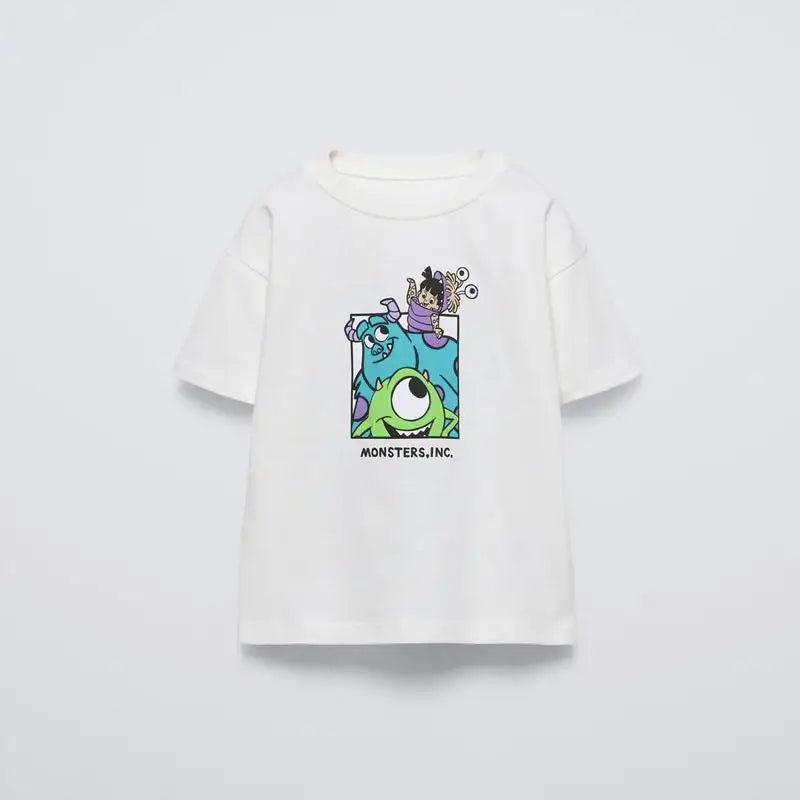 2025 New Summer Clothes Boys T-shirt Cartoon Fashion Kids Short Sleeve Tees Tops Trendy Design Children's Wear Crewneck T Shirts