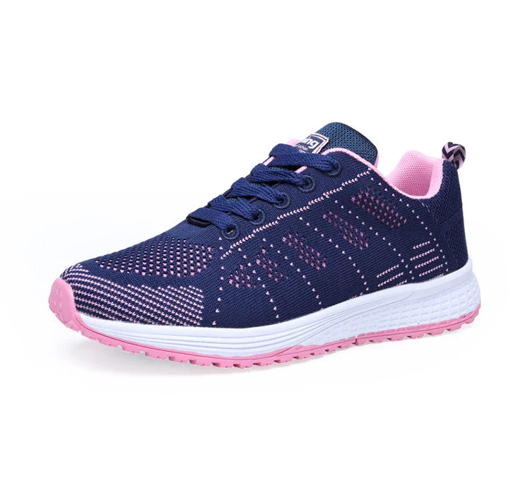 Woman Sneakers Shoes Fashion Lace Up Women's Sneakers Offers Solid Women's Sports Shoes Non-Slip Footwear Shoes For Women