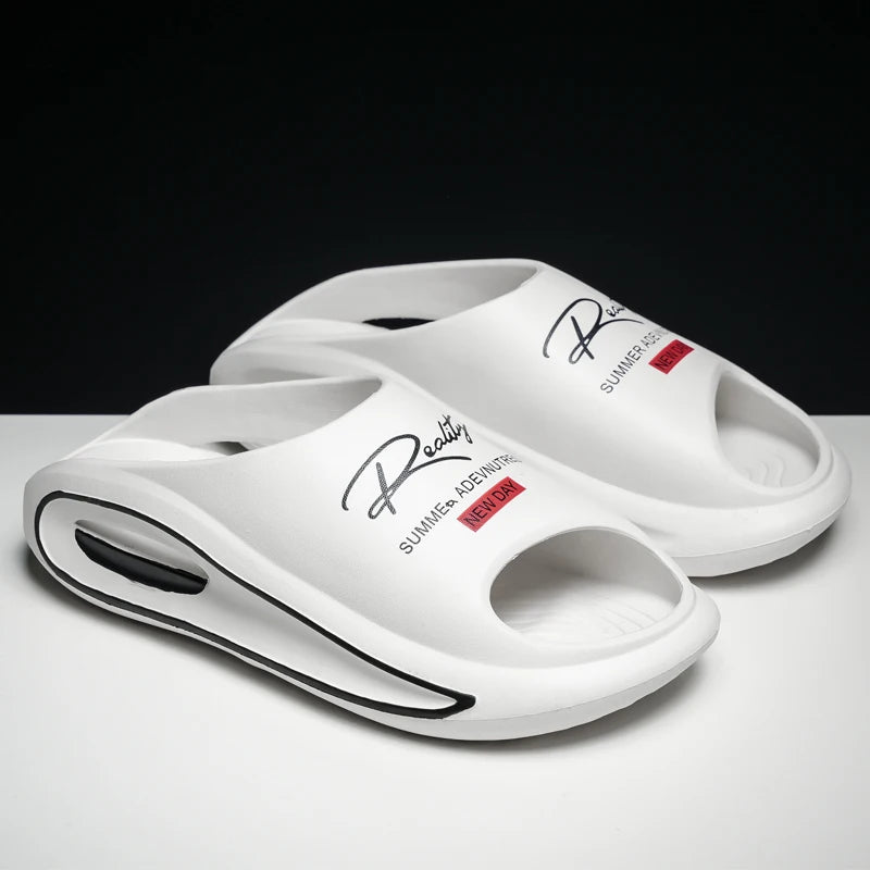 Men's Slippers New Style Casual Soft-Soled Home Sandals Non-Slip Thick-Soled Comfortable Lightweight Beach Shoes