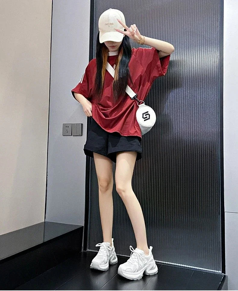 Athletic Woman Footwear 2025 New Sneakers Sports Designer Luxury Vulcanized Shoe Trends On Sale Mesh Breathable Shoes for Women