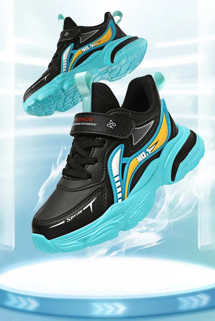 Boys' Kids Fashion Sneakers Lightweight Sports Running Shoes for Children Non-Slip Comfortable Outdoor Athletic Tennis Shoes