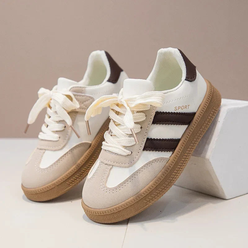 Kids Sneakers for Girls 2025 Spring Autumn New Boys Sneakers Fashion Patchwork Versatile Children Causal Tennis Shoes Hook Loop