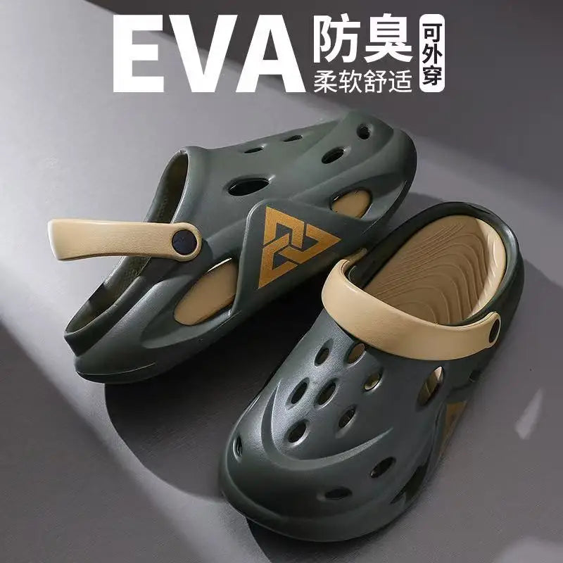 2026 New Sandals Men Beach Slippers Thick Sole Anti-Slip Sandals Water Shoes for Women Classic Mules Sneakers Sandal Outdoor